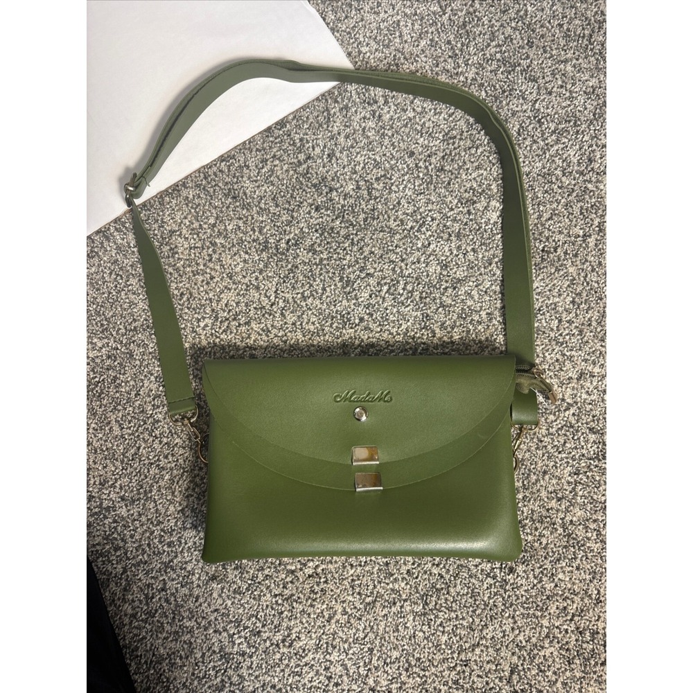 Crossbody Bag Olive Green Flap Purse Chain Strap‎ Small